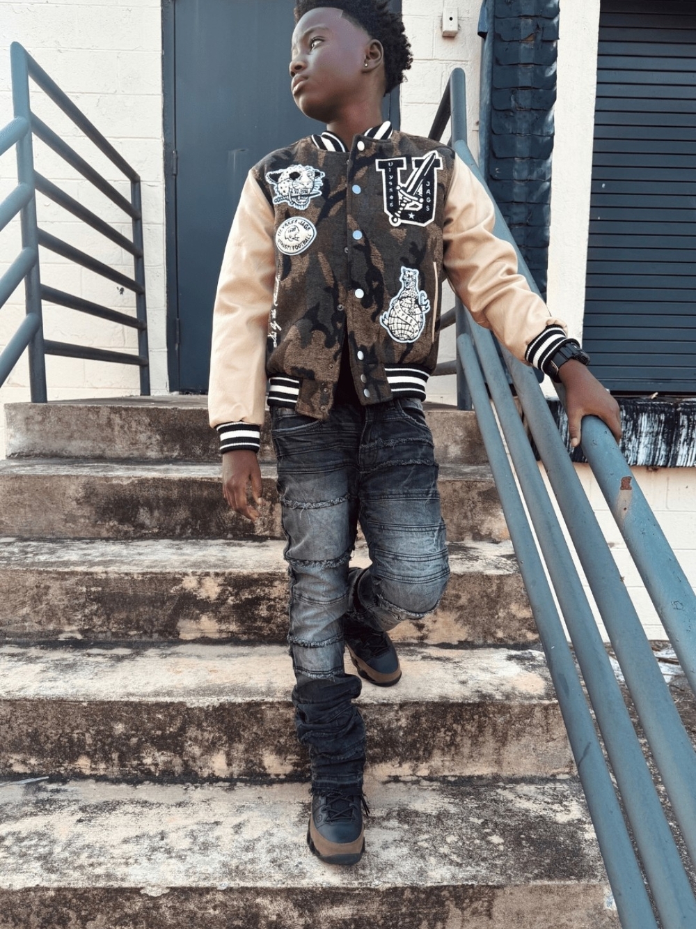 Jordan Craig Kids Life Of Vice Varsity Jacket - Picture 3 of 4